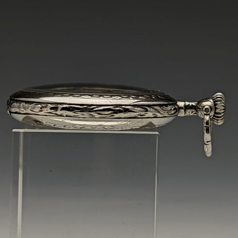 Around 1906 Antique Longines pocket watch silver side open face works well